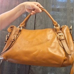 Kattee Genuine Leather Satchel Crossbody